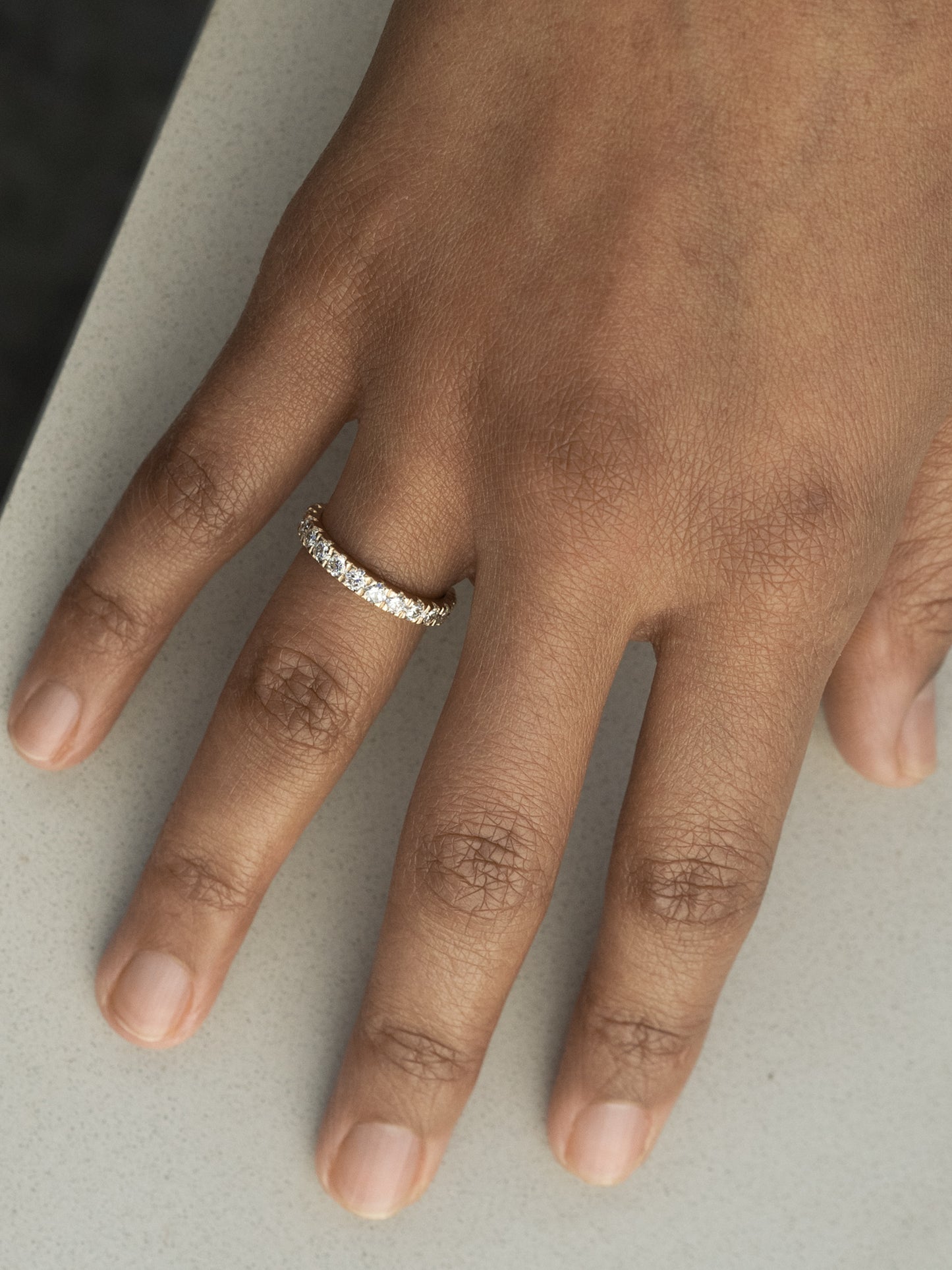 Lily Pavé Eternity Band - 2.5mm Diamonds
