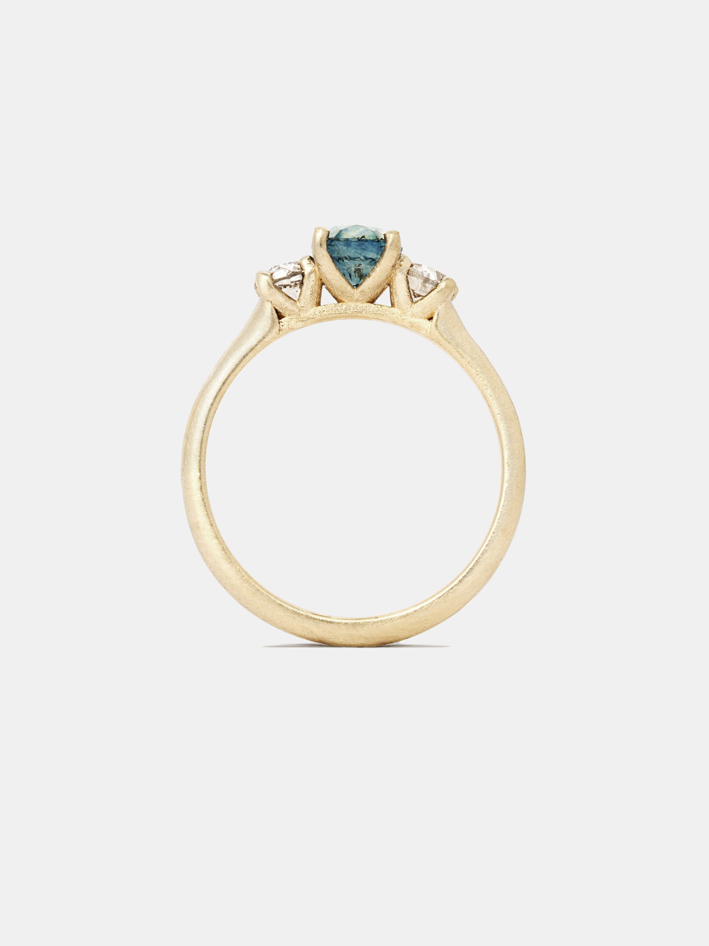 Liquidation — Vega 3 Stone Ring — Montana Sapphire