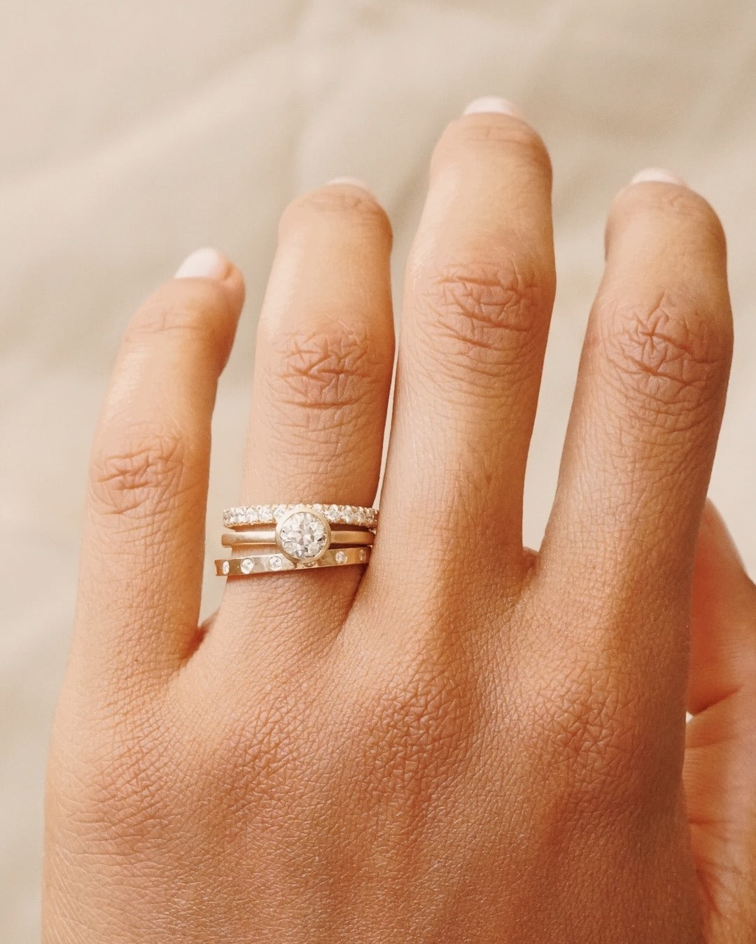 Lily Pavé Eternity Band - 1.5mm Diamonds
