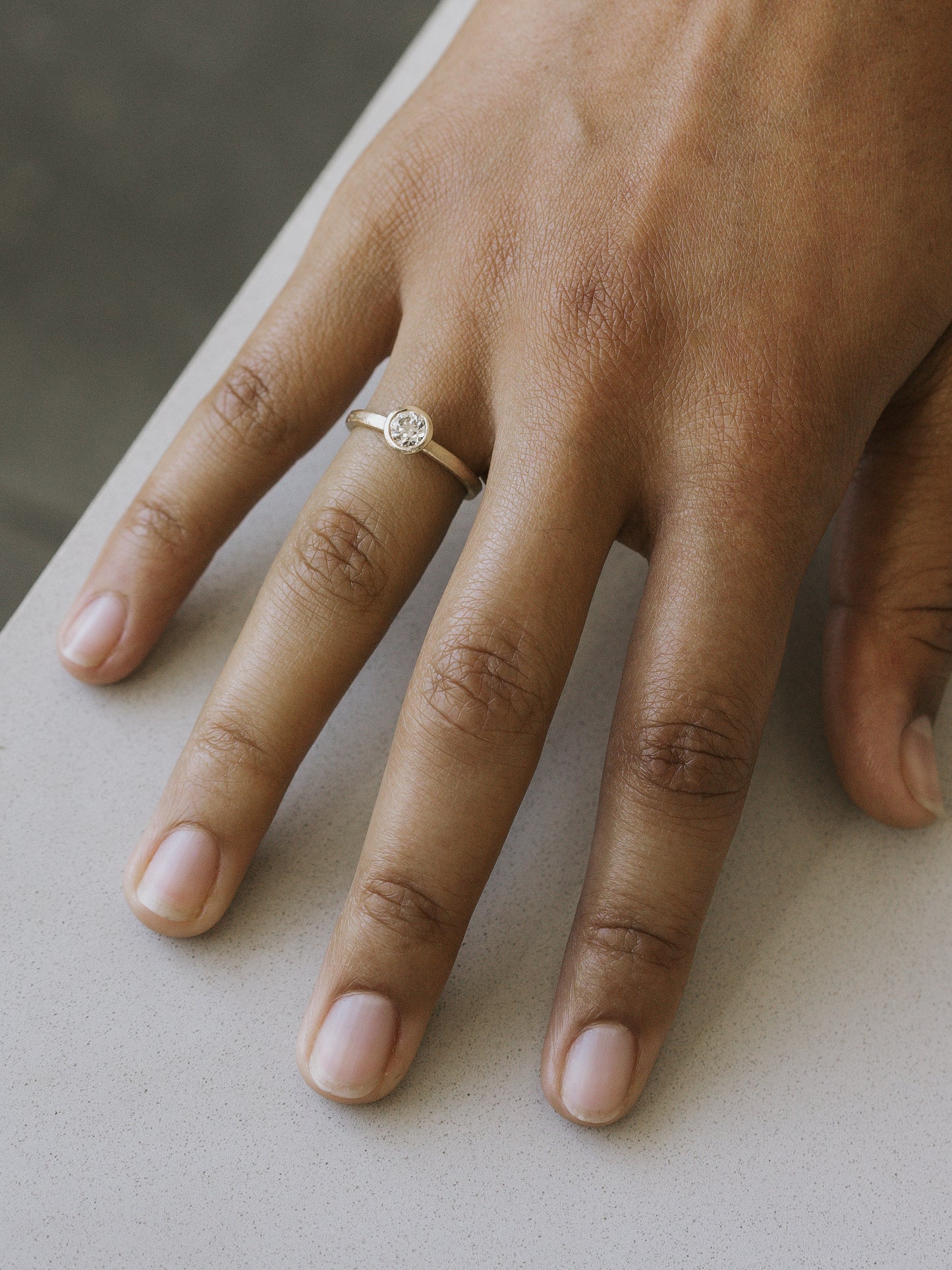 Liquidation — Waterlily Solitaire — Antique Diamond