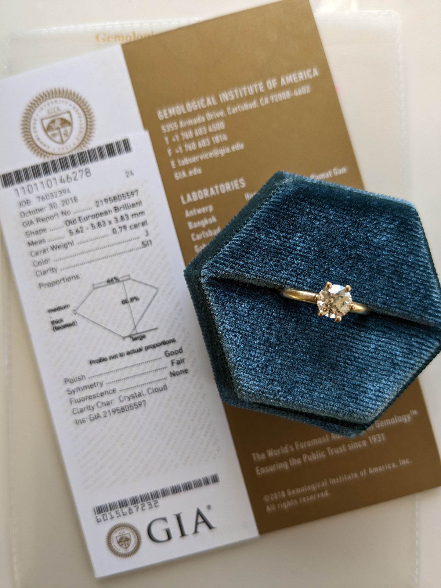 Liquidation — Zinnia Solitaire — Antique Diamond