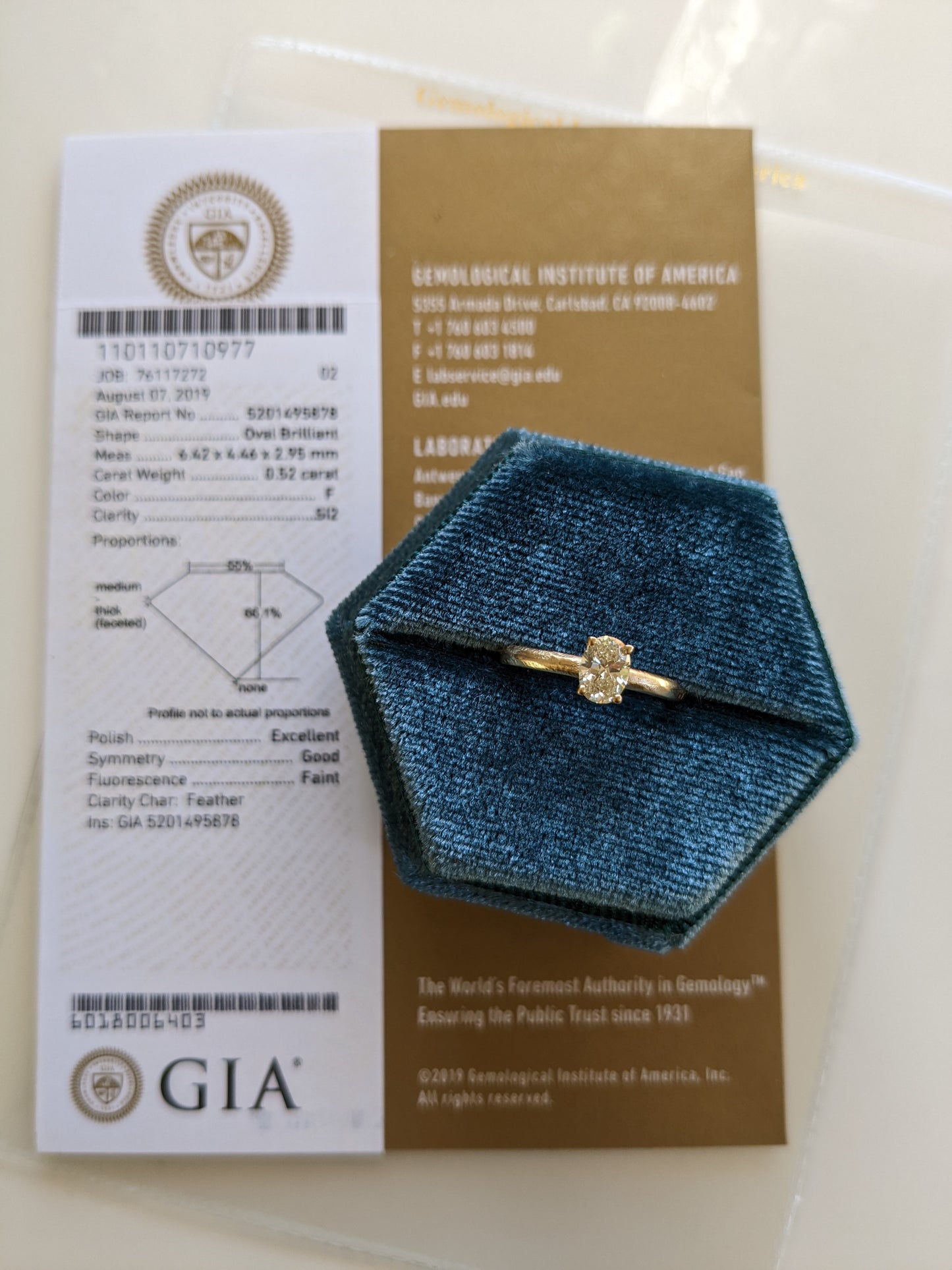 Liquidation — Marigold Solitaire — Oval Diamond