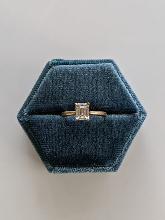 Liquidation — Hibiscus Solitaire — Emerald Cut Diamond